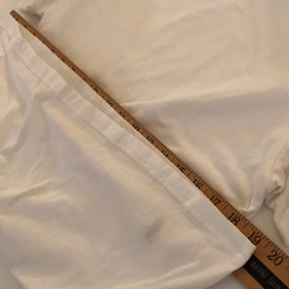 Polo Ralph Lauren Basic White T Shirt Polo T Shirt Large Logo along bottom